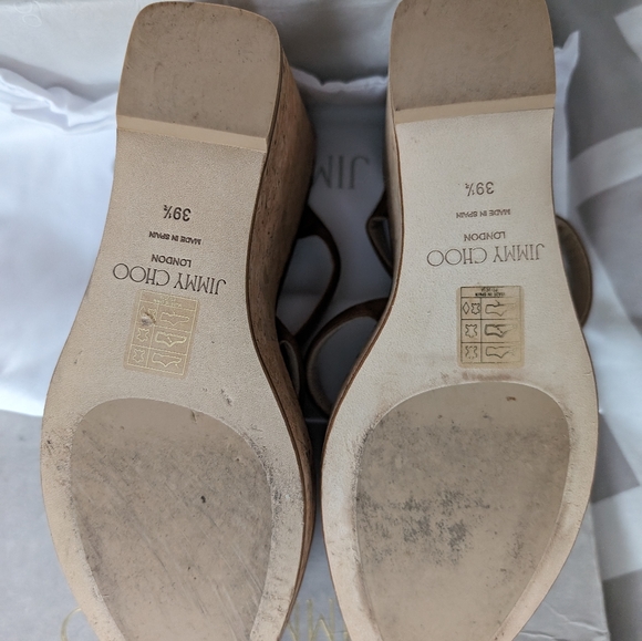 Jimmy Choo Athenia wedge sandal size 39.5 - Picture 6 of 6